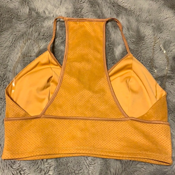 NWOT Faux Suede Fashion Top🤎 - Picture 7 of 9